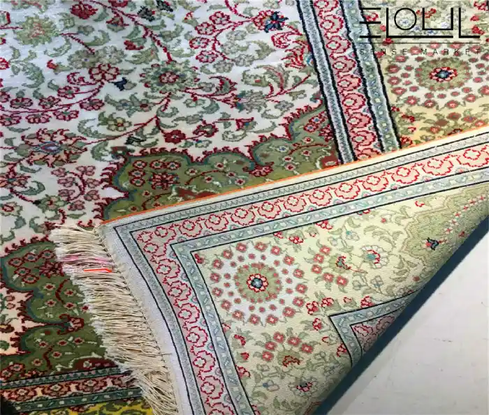 فرش گل ابریشم